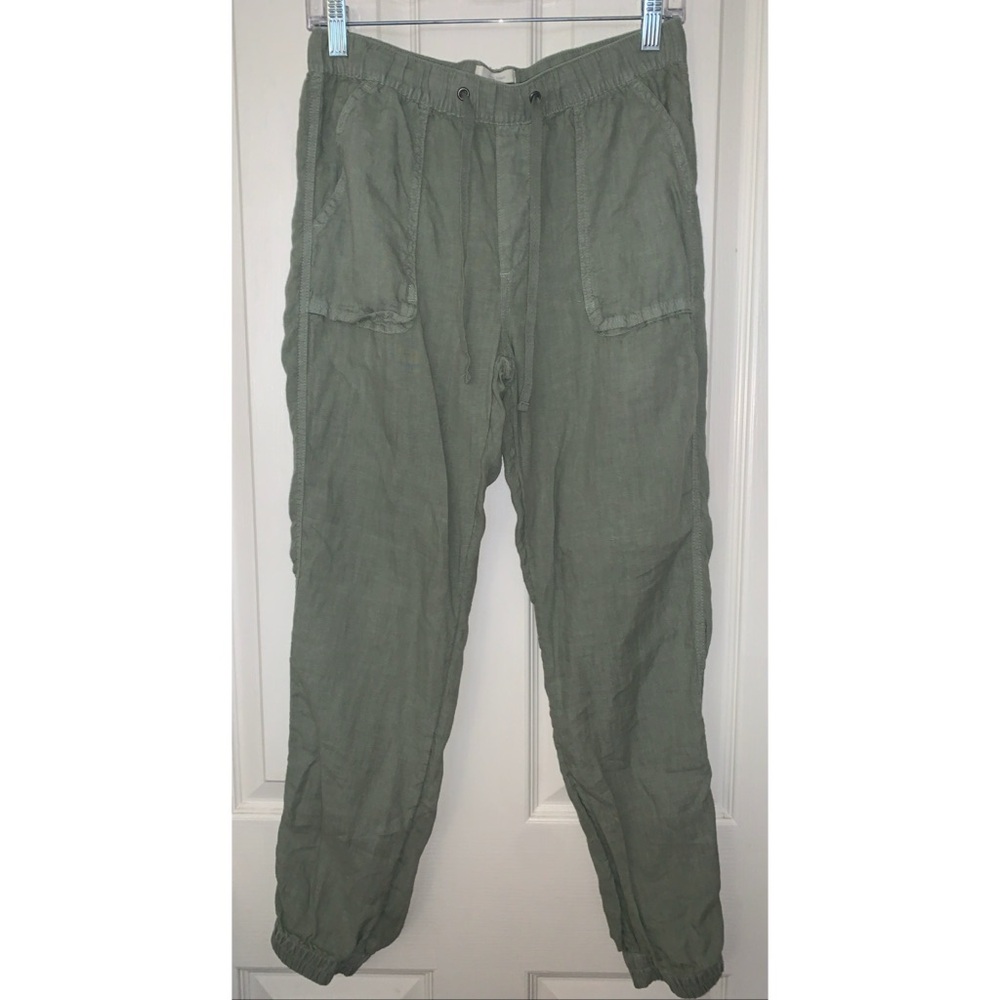 C & C California Green Linen Joggers Women’s Size Small